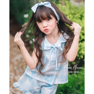(พร้อมส่ง) Blue Blossom Girl Set BL02B