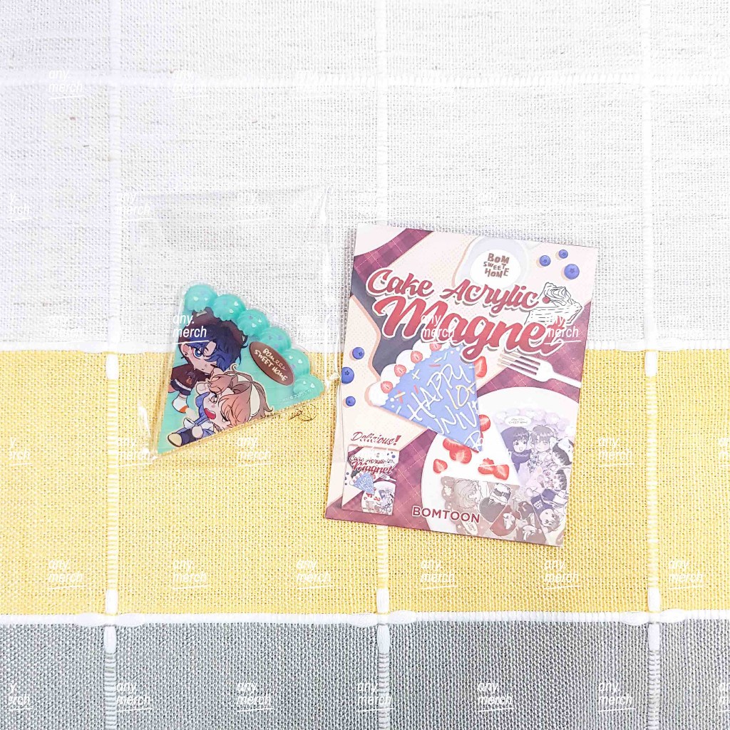 (มือ1/พร้อมส่ง) แม่เหล็ก Sketch CAKE ACRYLIC MAGNET Bomtoon 10th Anniversary Home Party ของสะสม มันฮ