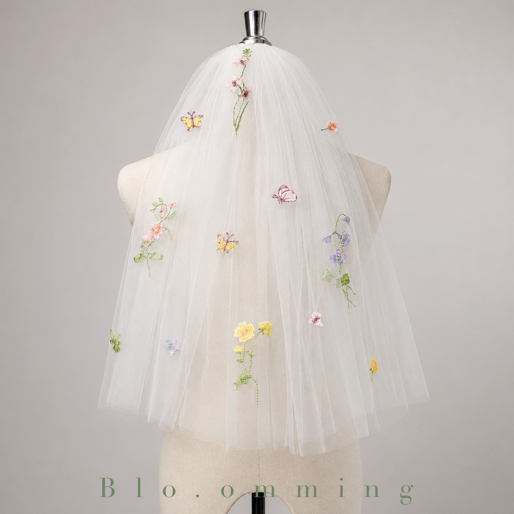 เวลสวนดอกไม้ Mini veil 🌸พร้อมส่ง