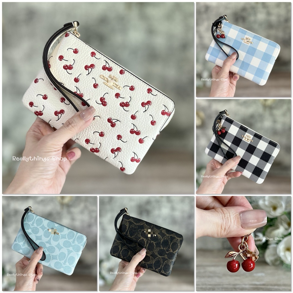 [ลดเพิ่ม:โค้ดคุ้ม]{แท้💯%📮พร้อมส่ง+ส่งฟรี} กระเป๋าคล้องมือไซส์S • Small Wristlet CW854