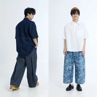 228 Shine Boy Denim Pants - กิวี่ Kevii Collection กางเกงพลีท ผ้ายีนส์