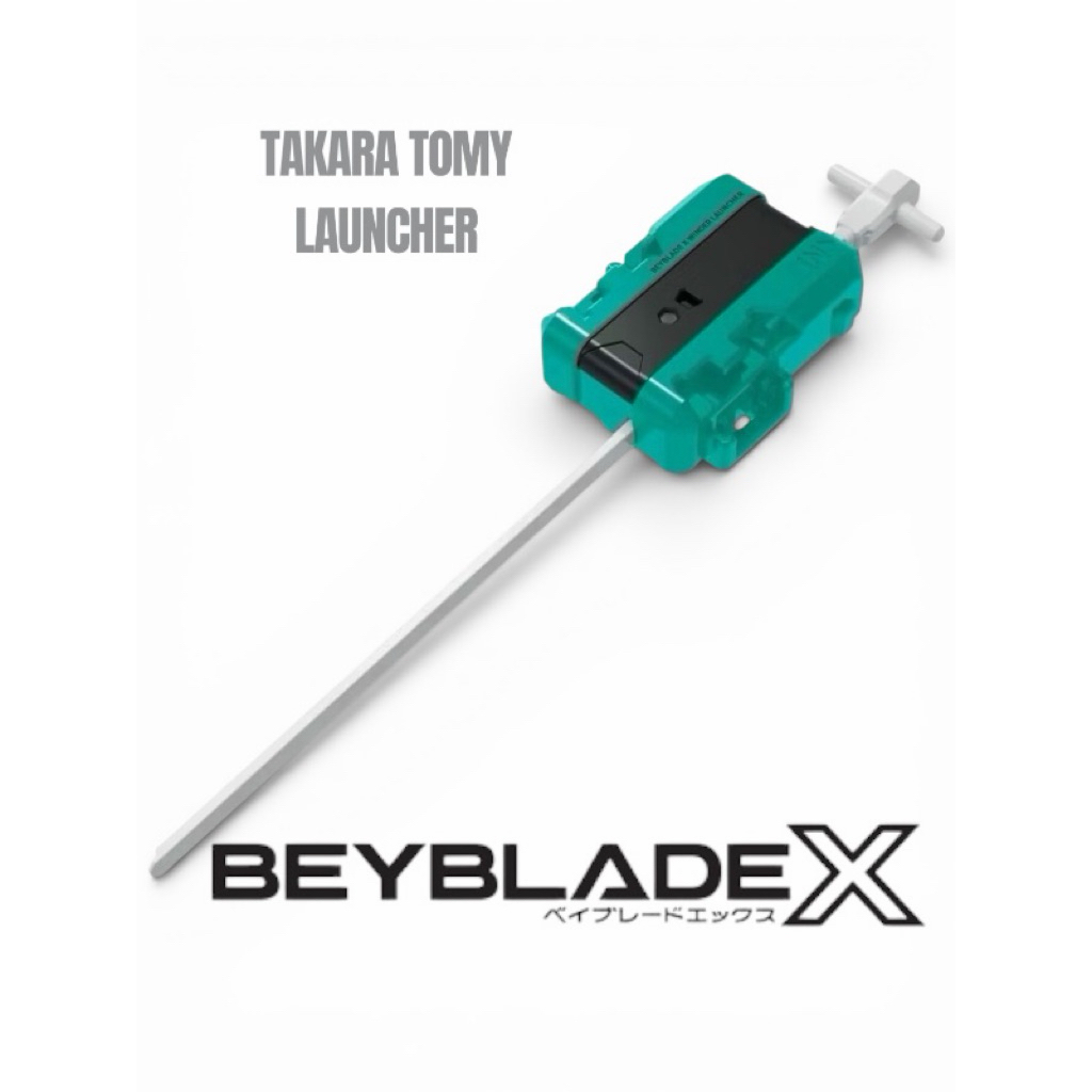 [ ของแท้ พร้อมส่ง ] BEYBLADE X TAKARA TOMY LAUNCHER เขียว ที่ชู้ตสายยาวจากกล่องCx-07