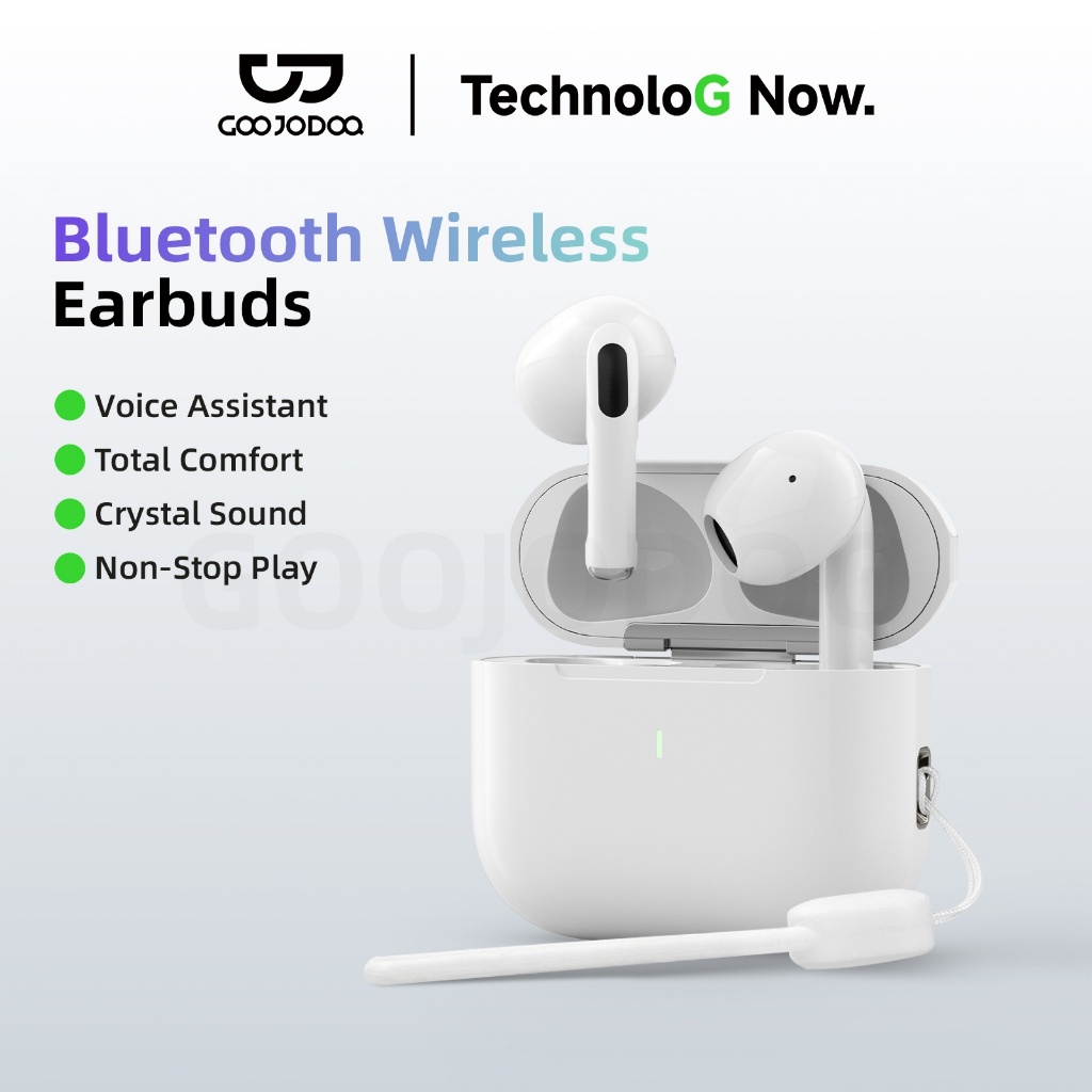 GOOJODOQ J201 IPX5 กันน้ำ ลดเสียงรบกวน หูฟังไร้สาย หูฟัง Bluetooth หูฟังบลูทูธ 5.3 พร้อมไมโครโฟนในตัว เสียงดี
