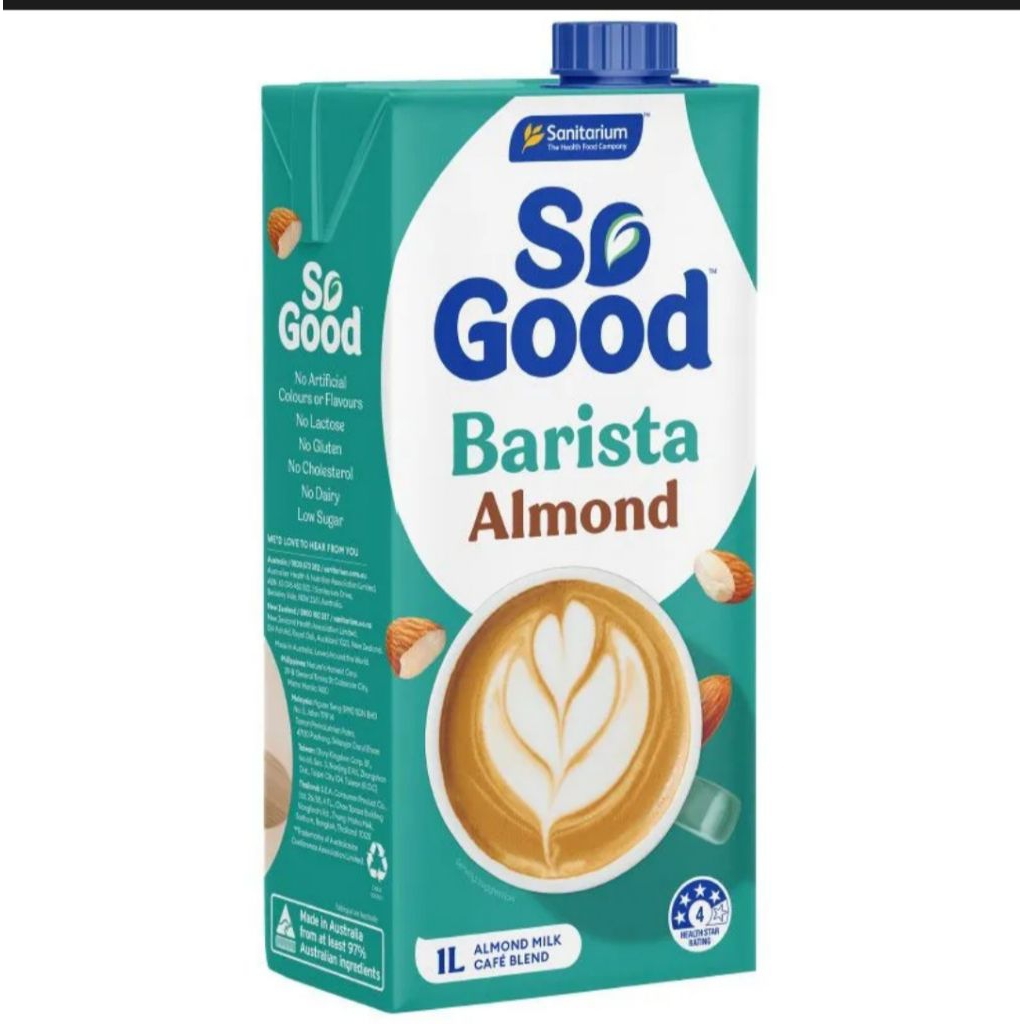 So Good Barista Almond นมอัลมอนด์ ขนาด 1 ลิตร