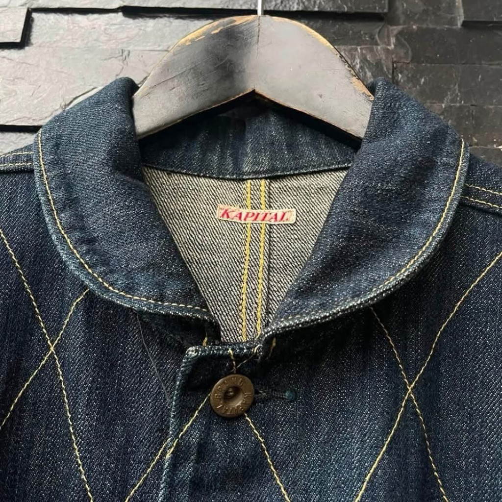 KAPITAL Thunderbird Blouson Denim Jacket แพทเทิร์นสวย ผ้ายีนส์เข้มๆ