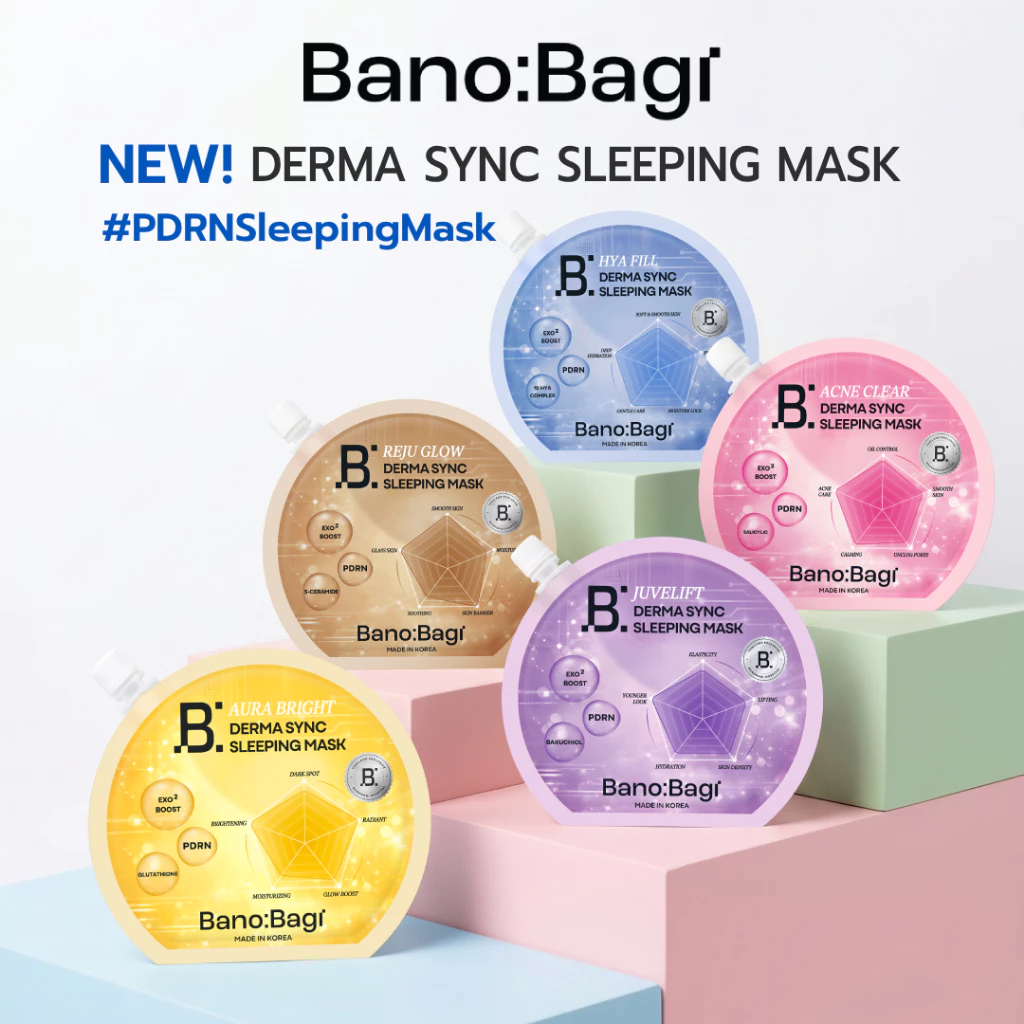 BANOBAGI Derma Sync Sleeping Mask บาโนบากิ เดอร์ม่า ซิงค์ สลีปปิ้ง มาสก์