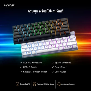 [Keycaps ไทย] MCHOSE Ace 60 Pro Magnetic Gaming Keyboard คีย์บอร์ดเกมมิ่ง 60% Hall Effect พร้อม Rapid Trigger 8K Polling