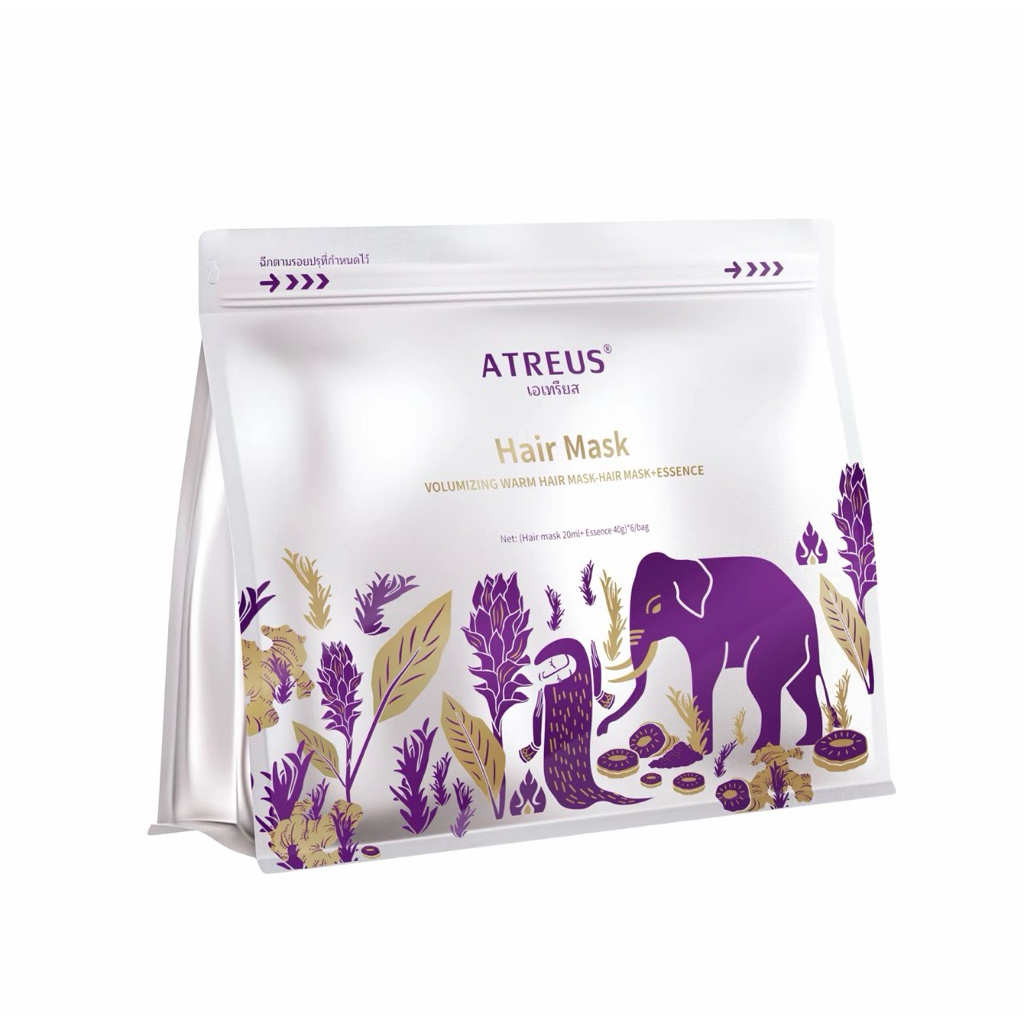 สปาหมักผม ATREUS สปาผม ครีมหมักผม ทรีทเม้น ผม ไม่ต้องอบไอนำ ชุ่มชื่น หมวกบำรุงเส้นผม ATREUE HAIR CAR