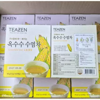 Teazen Corn Silk Tea 1 กล่อง มี 40 ซอง ชาไหมข้าวโพด ชาเพื่อสุขภาพจากเกาหลี