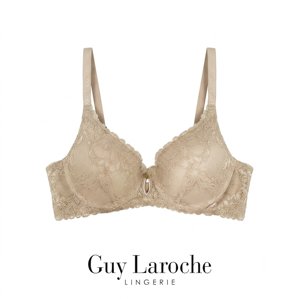 Guy Laroche Lingerie เสื้อชั้นใน กีลาโรช บราลูกไม้ดันทรง Push-Up Bra GB7U36