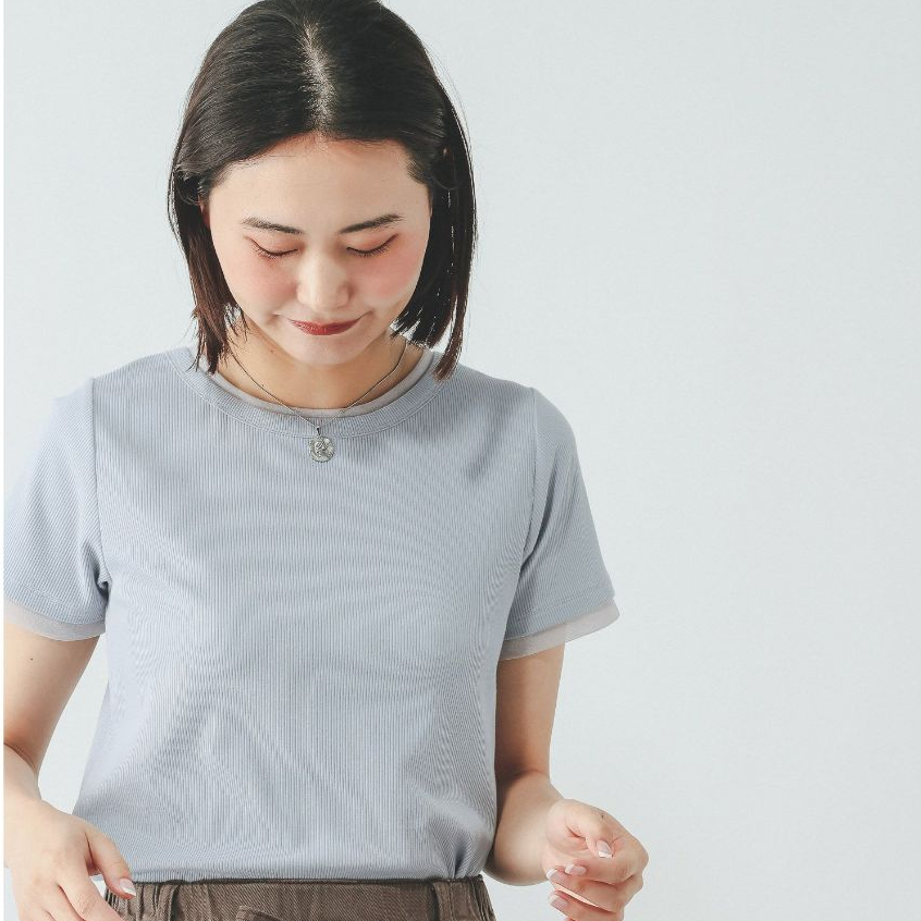 GLOBAL WORK × FRUITS ZIPPER تيشيرت بطبقتين وهمية — صورة 4