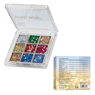 พร้อมส่งในไทย อายแชโดว์ประกายชิมเมอร์ กากเพรชทาตา กลิตเตอร์วิ้งๆ 9 ช่อง 9ไฮไลท์ วิ้งค์ตาแตก ติดทนนาน กันน้ำ