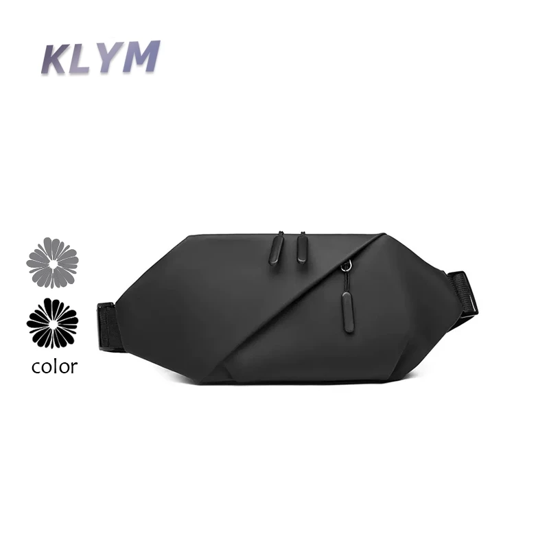 KLYM #TL024 กระเป๋าคาดอกสีเรียบง่าย กันน้ำ ทนทาน ช่องแยกใส่ของชัดเจน น้ำหนักเบา สะพายได้หลายวิธี ผู้ชายผู้หญิงใช้ได้ทุกโ