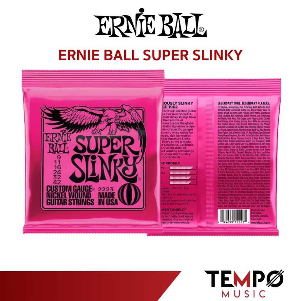 สายกีตาร์ไฟฟ้า Ernie Ball Super Slinky