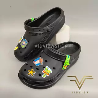 VIDVIEW มีส่งด่วน รองเท้าหัวโต Opta 001 เบอร์ 36-42 แบบสวม พร้อม Jibbitz ทอยสตอรี่ ลิขสิทธิ์แท้