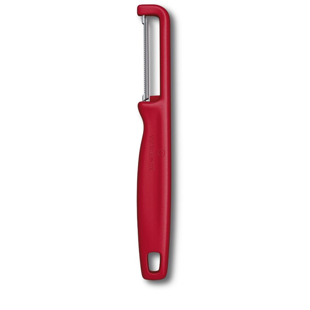 Victorinox IOTA  Peeler Serrated Double Edge ที่ปอกเปลือก ที่ปอกผักและผลไม้ ที่ปอกผลไม้ ใบมีดหยัก (6.0943)
