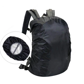 Fin1 ถุงคลุมกระเป๋าเป้มีแถบสะท้อนแสง กันน้ำ สีดำ Rain Backpack Cover ขนาด15-70L เหมาะกับการเดินป่า No.3736-3739