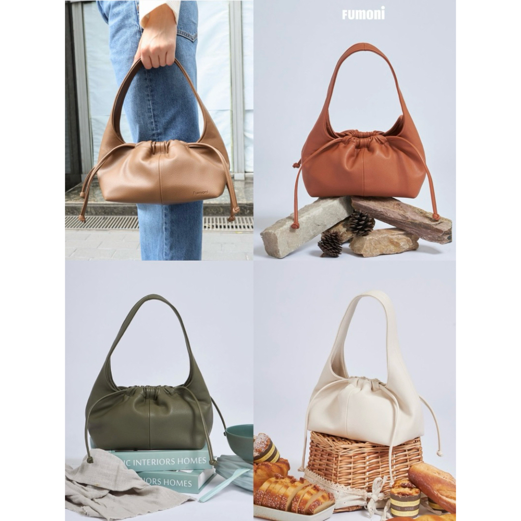 Fumoni - Gyoza (M) พิเศษ!แถมสายcrossbody (premium vegan leat