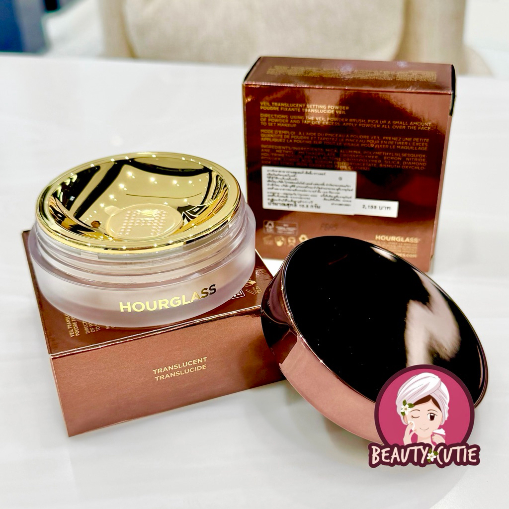 แป้งฝุ่น Hourglass Translucent Setting Powder Poudre Fixante Translucide ผลิต 10/2025 ป้ายห้าง แท้ จาก Central