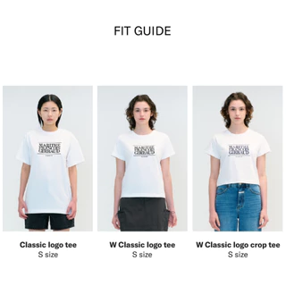 Marithe Francois Girbaud W Classic Logo Tee (White, Light Beige, Navy, Pink, Sky Blue)