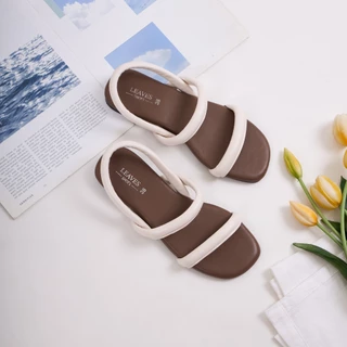 LEAVESSHOES รองเท้ารัดส้นผู้หญิง รุ่น Valley พื้นนุ่ม ใส่สบาย ไม่กัดเท้า สไตล์มินิมอล เกาหลี แมทช์ง่ายทุกลุค