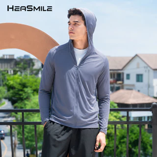 Heasmile เสื้อกันแดดผู้ชาย เสื้อฮู้ด UPF50+ ผ้าเย็น ใส่สบาย ระบายอากาศดี สำหรับวิ่งและกิจกรรมกลางแจ้ง (M-M50BFSF)