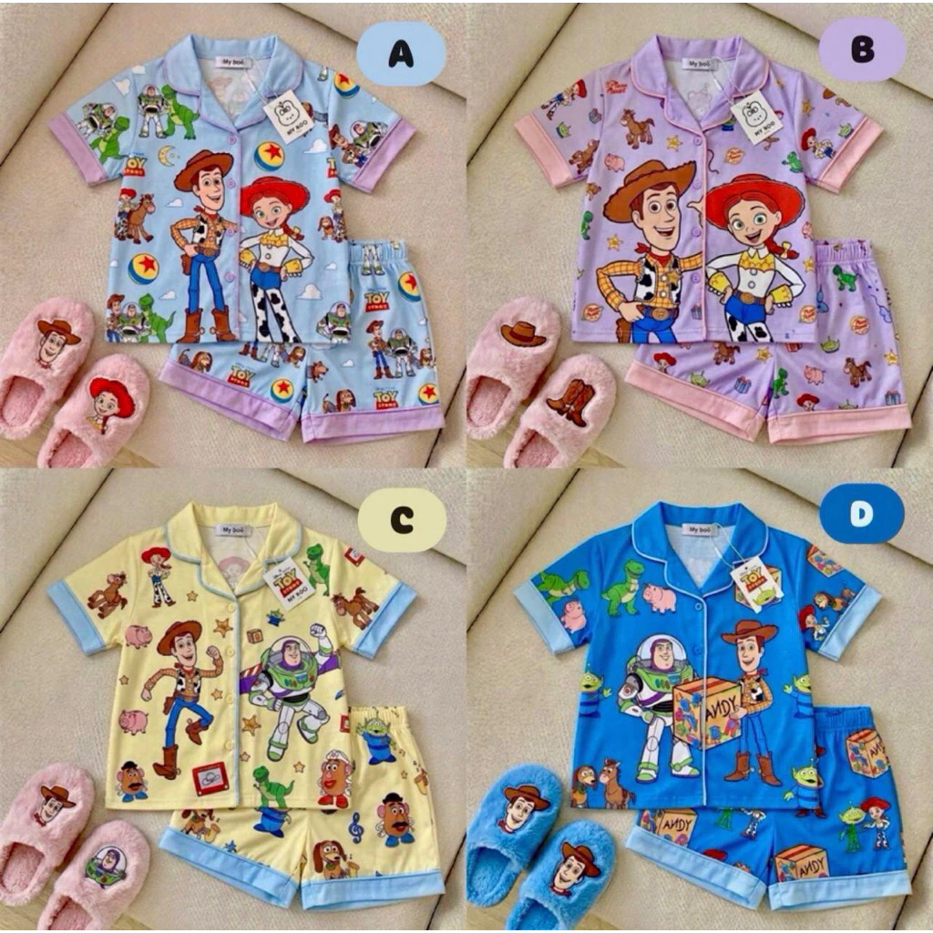 ชุดนอนเด็ก Toystory ผ้าดี ใส่สบาย ป้ายมายบู [พร้อมส่ง]