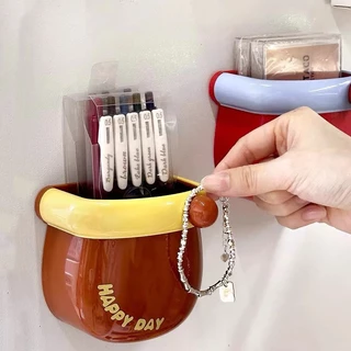 🧲กล่องเก็บของแม่เหล็ก ติดตู้เย็น ติดผนังไม่เจาะ สีโดปามีนพาสเทล ดีไซน์น่ารัก จัดเก็บของใช้เล็กๆ ใช้ได้หลากหลาย