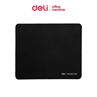 Deli แผ่นรองเมาส์ แผ่นรองเมาส์เกมมิ่ง ผ้าคุณภาพสูง ฐานยางกันลื่น หนา 3 มม. เย็บขอบ ใช้งานลื่น Mouse Pad