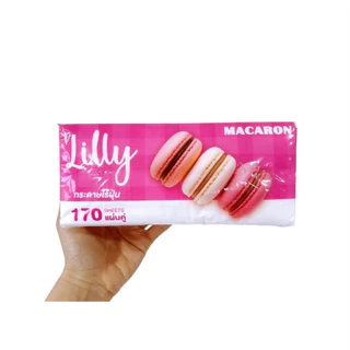 [แพ็ค 5 ห่อ] กระดาษทิชชู่ Lilly 170 แผ่น/ห่อ