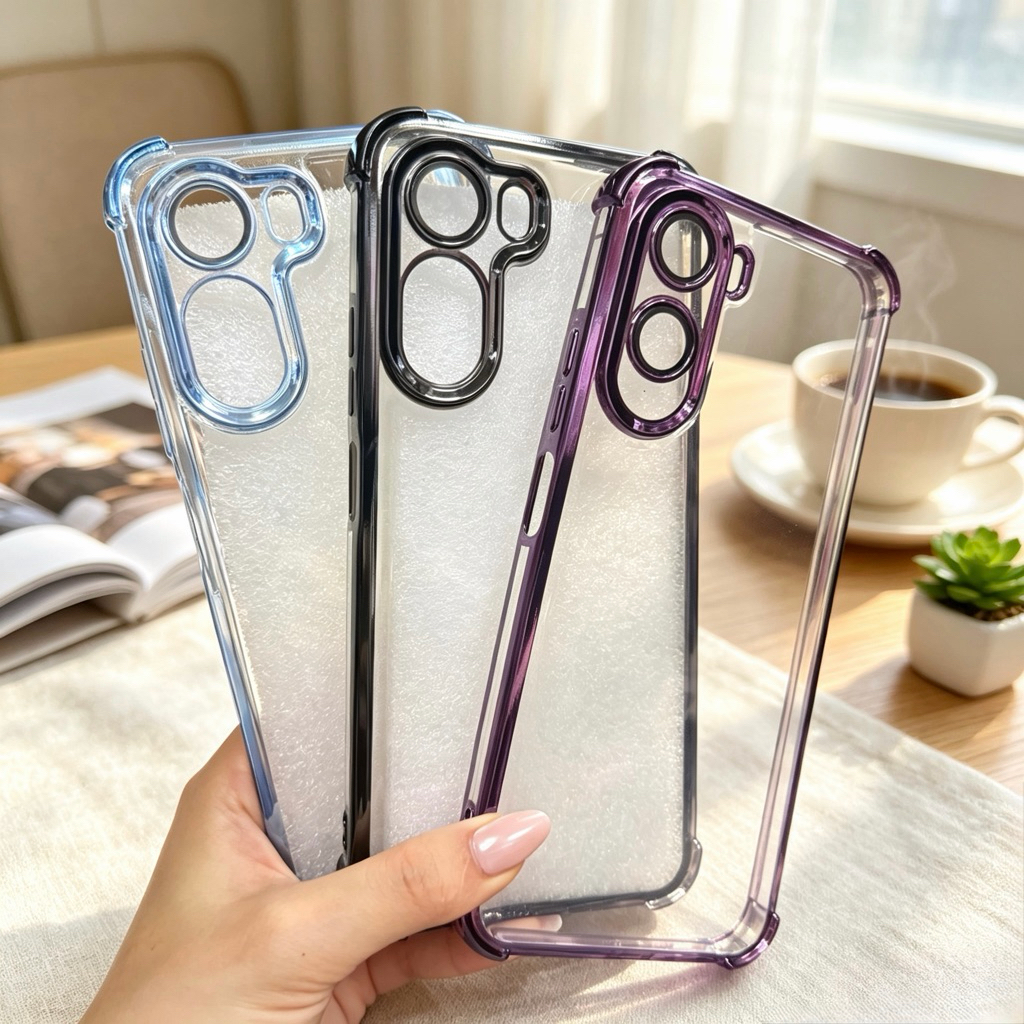 เคสใส ขอบเงา กันมุม สำหรับรุ่น Redmi A7Pro กันกล้อง เคสนิ่ม