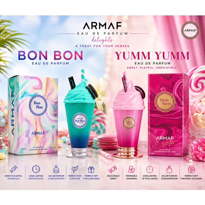 ARMAF Delights, ARMAF Bon Bon, ARMAF Yumm Yumm, น้ำหอมผู้หญิง, Eau De Parfum, EDP, 50ML