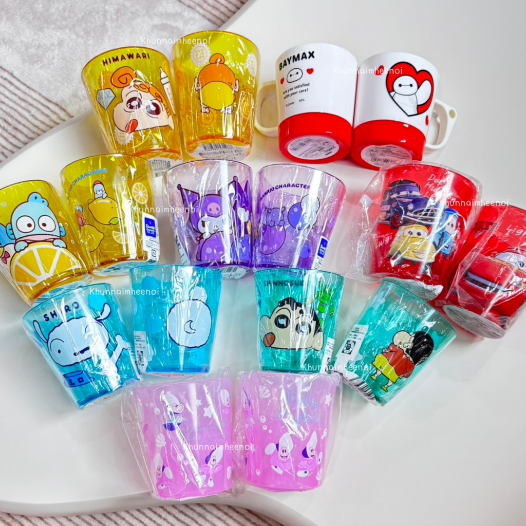 🥤 แก้วน่ารัก แก้วลายการ์ตูนสุดคิ้วท์จากญี่ปุ่น 🇯🇵 ความจุ 260 ml