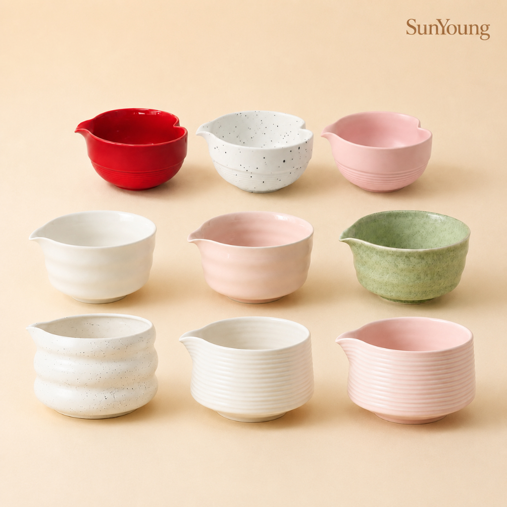 ✨ถ้วยชงมัทฉะ 1 ชิ้น SunYoung ชามมัทฉะเซรามิก Matcha Bowl Chawan อุปกรณ์ชงมัทฉะ
