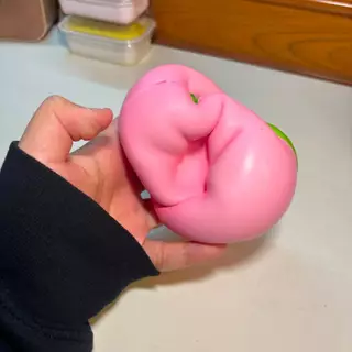 สกุชชี่พีชจัมโบ้ Squishy Peach สโลว์มาก นุ่มเด้ง บีบคลายเครียด ของเล่น ของสะสม ไม่มีแบรนด์