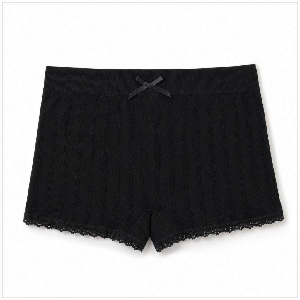 Angle Bra (N022) กางเกงซับใน แต่งขอบลูกไม้ ผ้านุ่ม รูปที่ 6