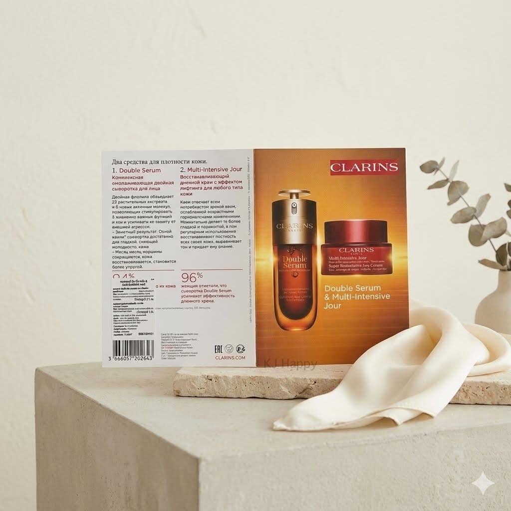 แท้💯พร้อมส่ง⚡️ CLARINS  Double Serum 0.9m.l & Multi-Intensive Jour2ml. คลาแรงส์ ดับเบิ้ลเซรั่ม &มัลติ-อินเท็นซีฟ Tester