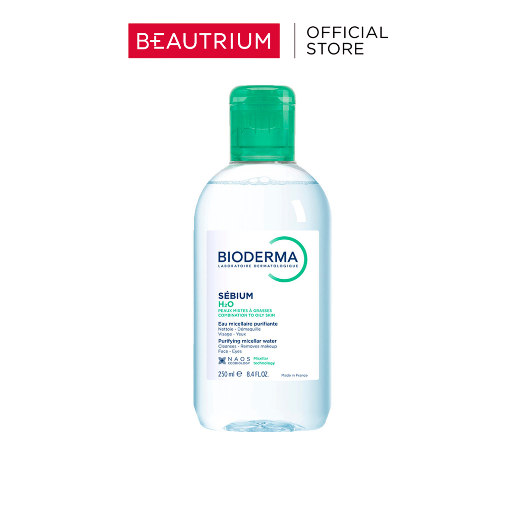 BIODERMA Sebium H2O Micellar Water Cleansing Makeup Remover ล้างเครื่องสำอาง 250ml