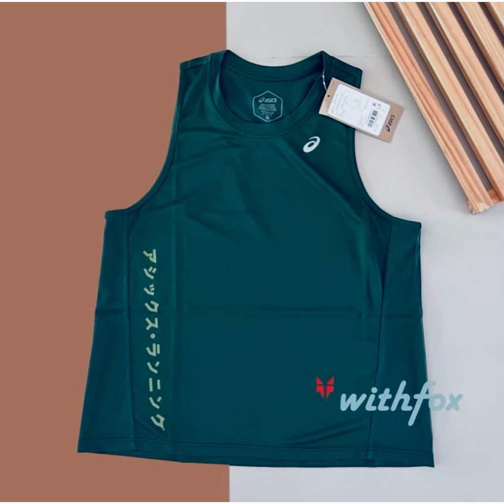 เสื้อวิ่ง asics katakana running tank มอบความโดดเด่นด้วยลวดลายตัวอักษรkatakana