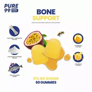 Pure99 Calcium D3K2 Gummy (60 ชิ้น)