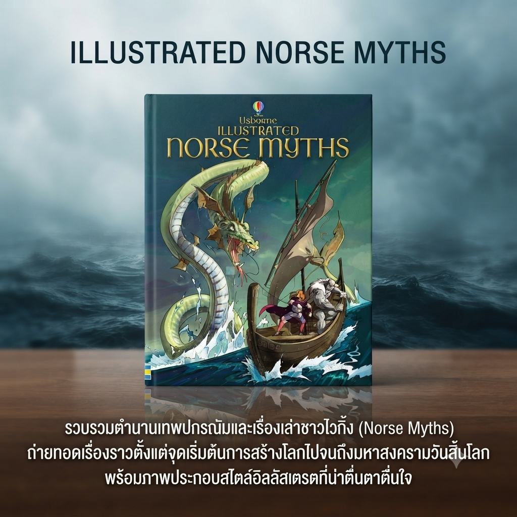 DKTODAY หนังสือ USBORNE ILLUSTRATED NORSE MYTHS (AGE 6+)
