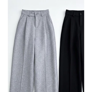 INFINITY : Flomy Pants ( โฟมี่ ) กางเกงทรงขากว้างเอวสูง รุ่นนี้มีกระเป๋าข้าง ตีเกร็ดตรง จีบหน้า