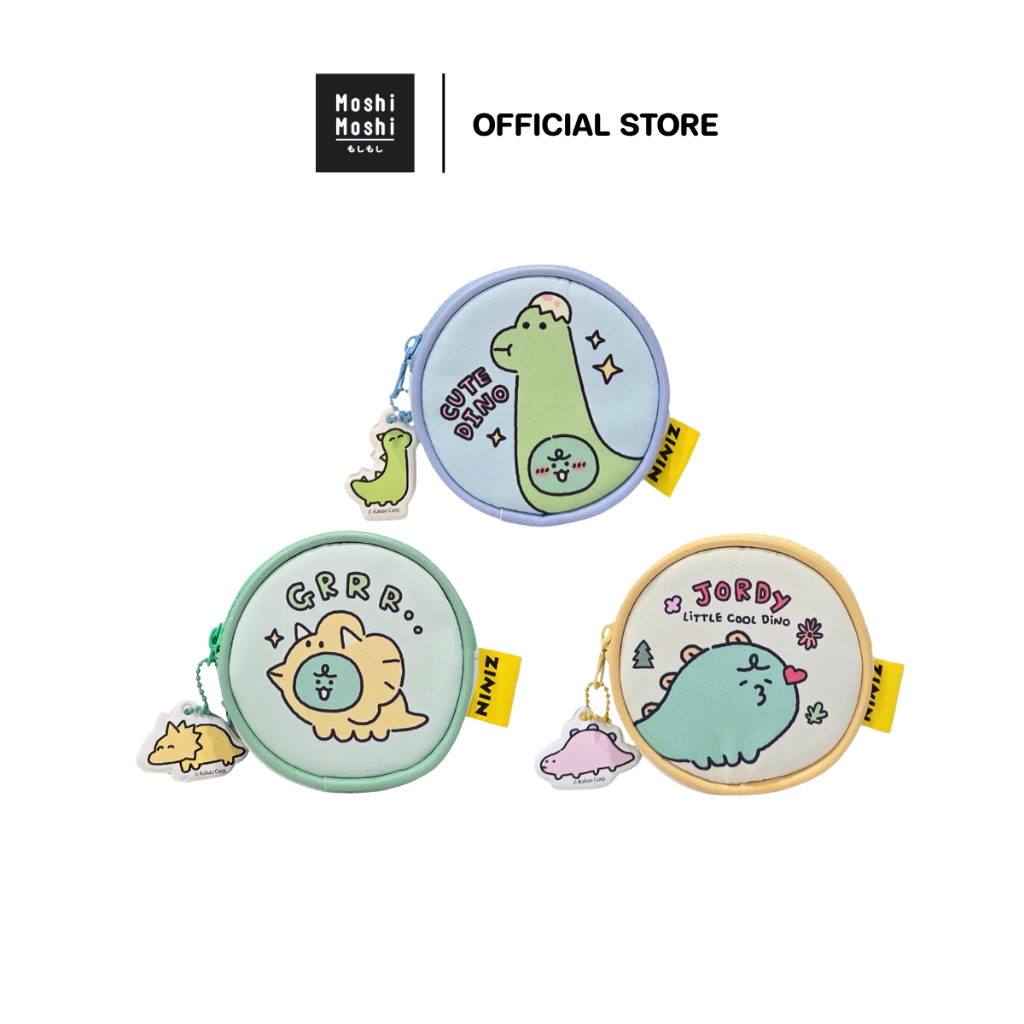 Moshi Moshi กระเป๋าเศษสตางค์ กระเป๋าใส่เหรียญ ลาย Jordy จากแก๊ง NINIZ ลิขสิทธิ์แท้จาก Kakao Friends รุ่น 6100007190-7192