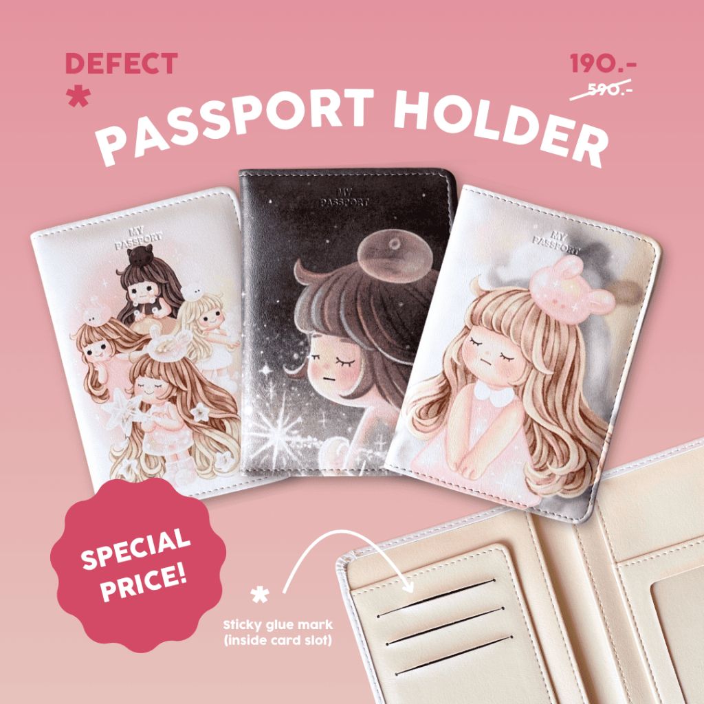 FAHFAHS 🔥Special Price🔥 with Little Defect PASSPORT HOLDER ปกสำหรับพาสปอร์ต