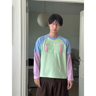 BUTTON Tee เสื้อแขนยาวต่อแขน