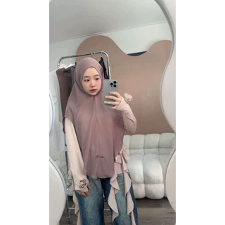 Thebest- Turkyhijab ผ้าอบายะห์พรีเมี่ยม เกรดดีผ้านุ่มใส่สบายมาก ทรงหน้าFreesize