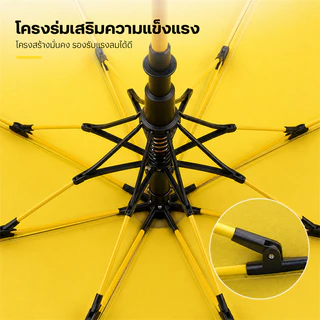 TakeTop ร่ม ร่มอัตโนมัติ 125 ซม. กันแดด UV กันฝน พร้อมปลอกเก็บน้ำในตัว ร่มด้ามยาว กดปุ่มเดียว