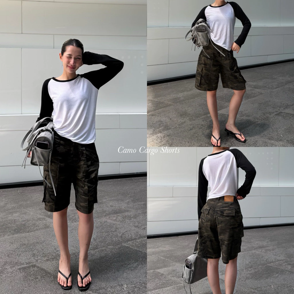 Camo-Cargo Shorts กางเกงจอร์จคาโก้