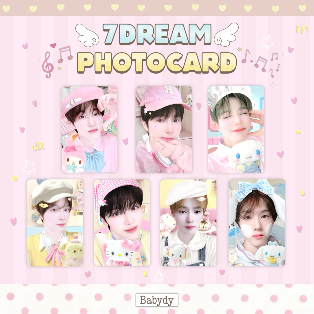 พร้อมส่ง photocard 7 dream (โฟโต้การ์ดเซต7ใบ)