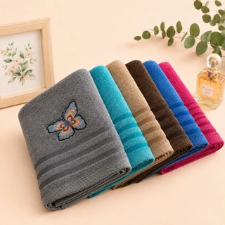 ผ้าเช็ดตัว cotton 140x70cm (1โหล12ผืน)